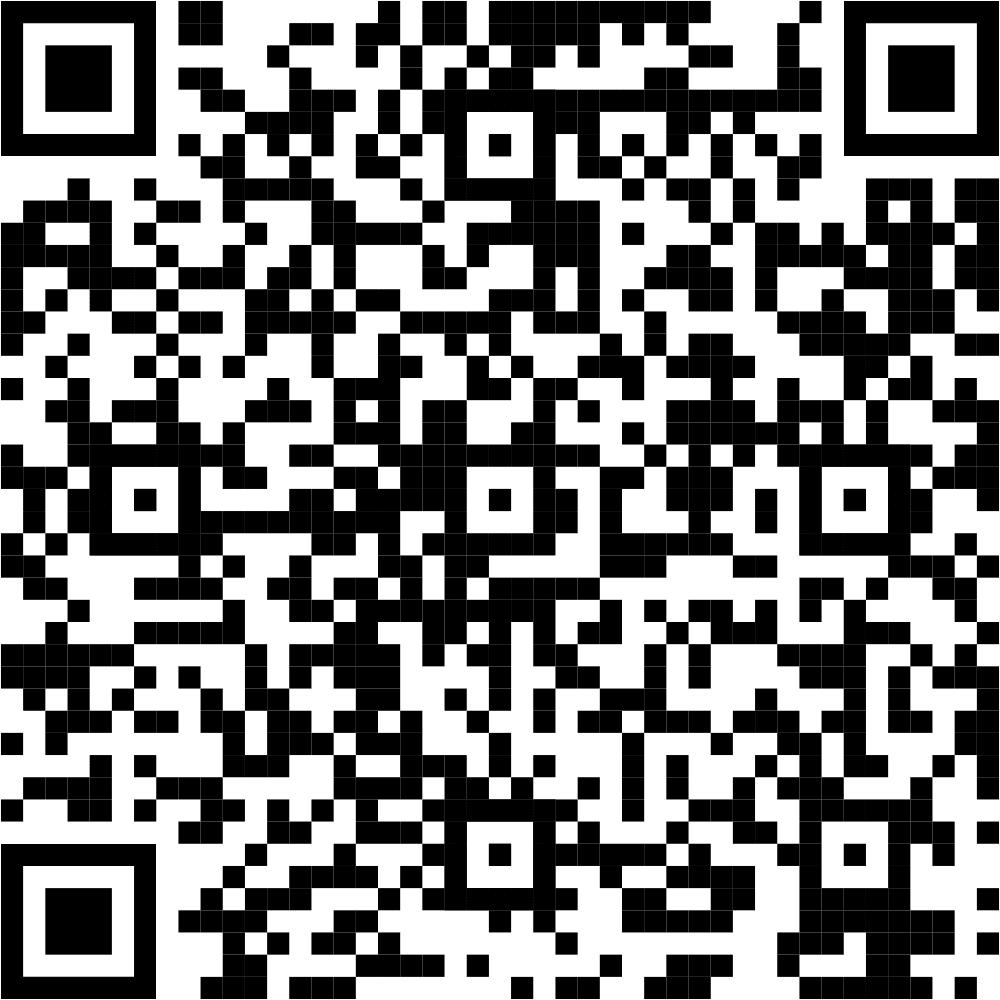 QR code for the admission registration form